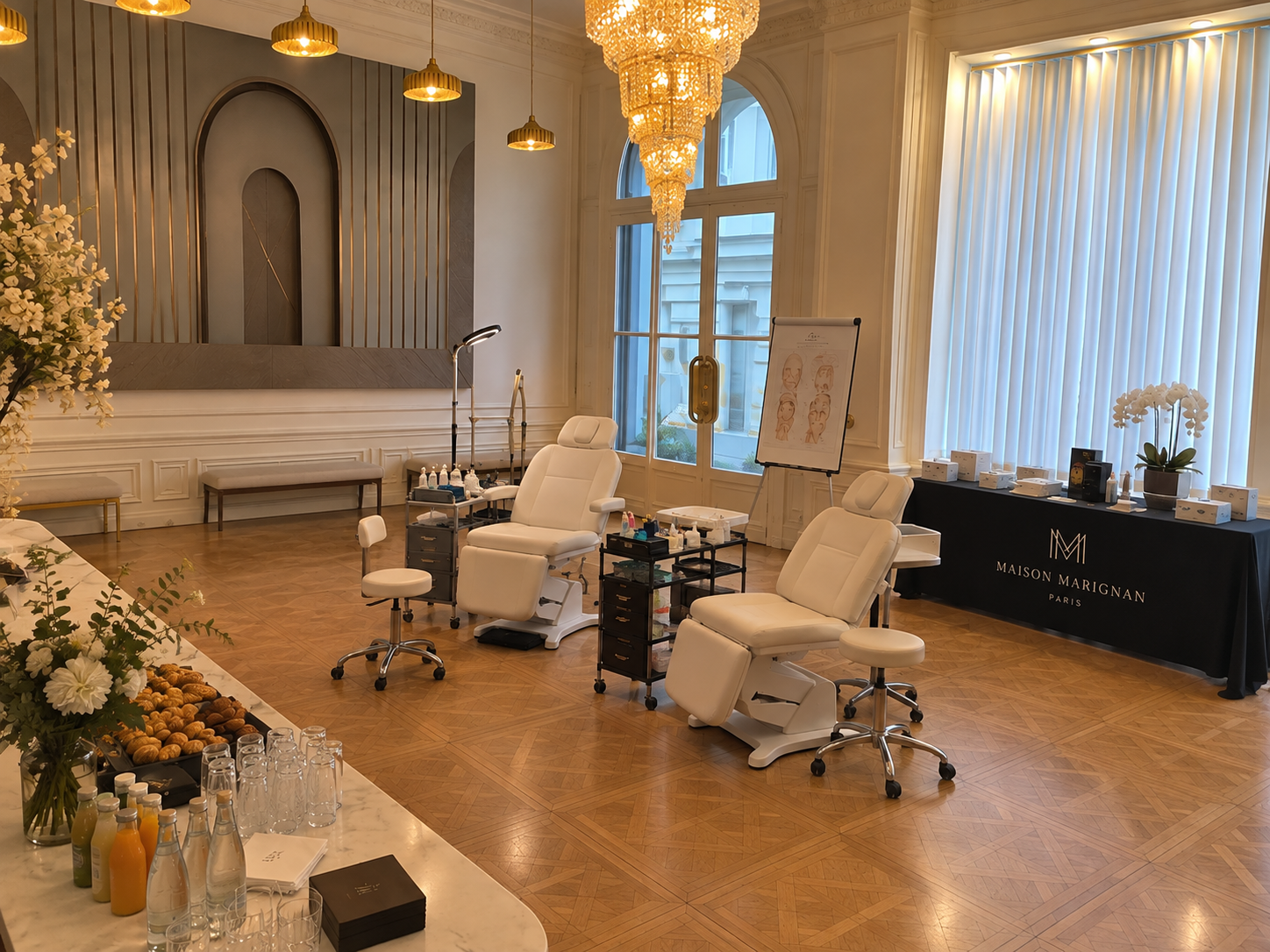 greffe de cheveux 3 mois apres, salle de soins de la Maison Marignan a Paris